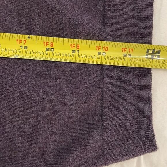 Gap Purple Merino Wool Knit Pullover V-Neck Sweater Men's Size Large Preppy - Picture 7 of 10